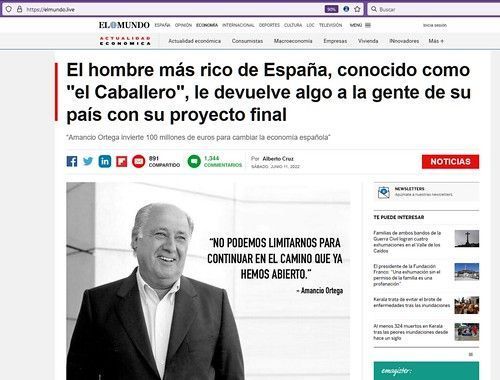 La estafa con Amancio Ortega sigue captando clientes